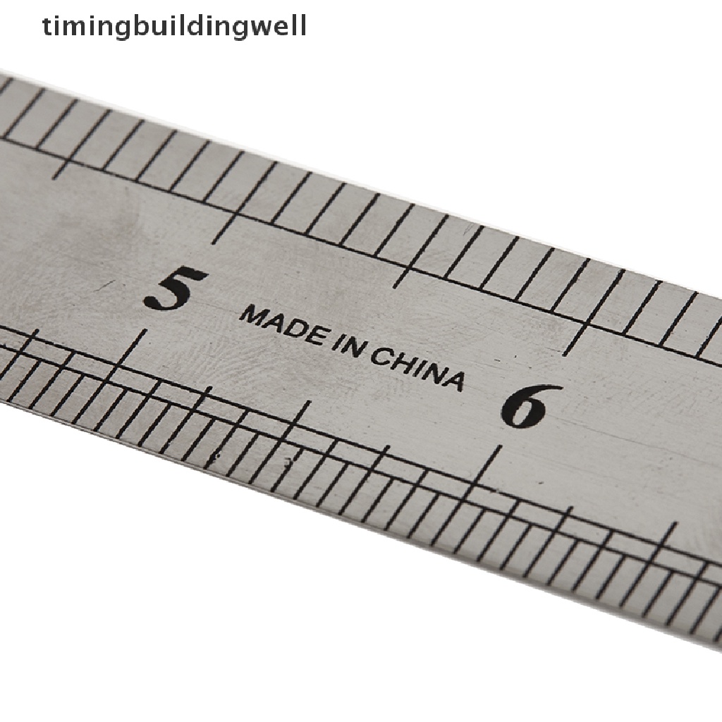 Thước Đo Hai Mặt Bằng Thép Không Gỉ 15-30cm