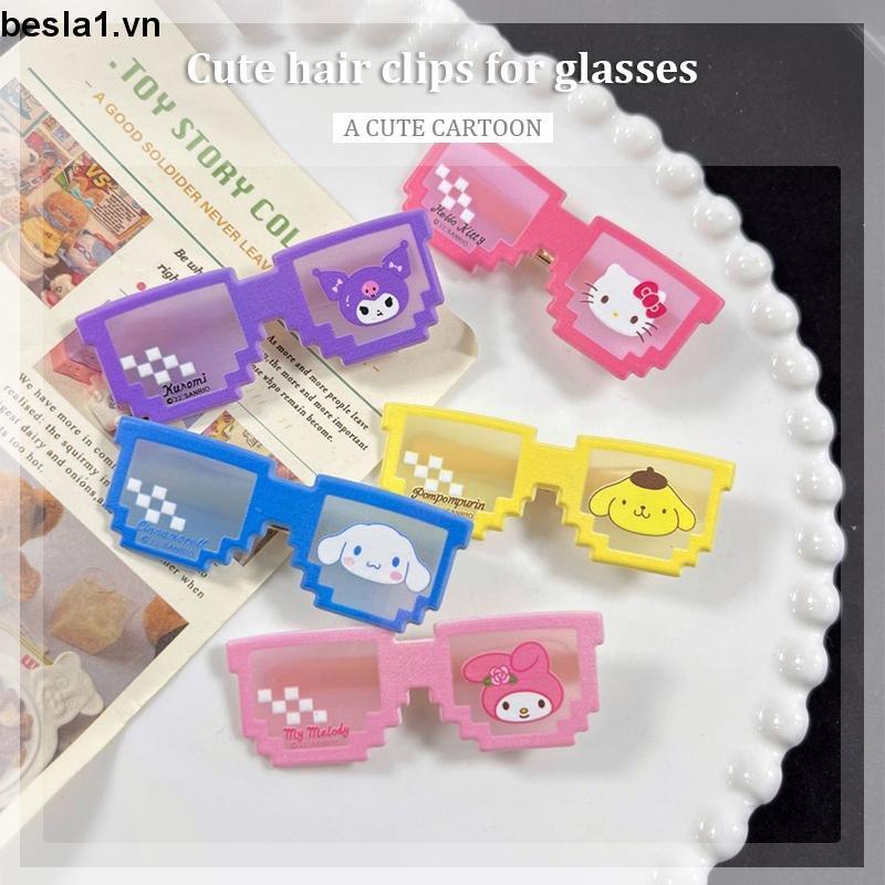 Kẹp Tóc Hình Mắt Kính Sanrio Dễ Thương Phong Cách Hàn Quốc Cho Cặp Đôi