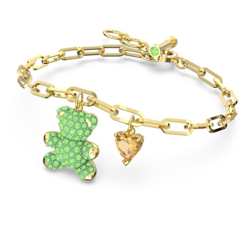 Vòng Tay Mạ Vàng Hồng Swarovski Teddy Hình Gấu Teddy Dễ Thương 5599284