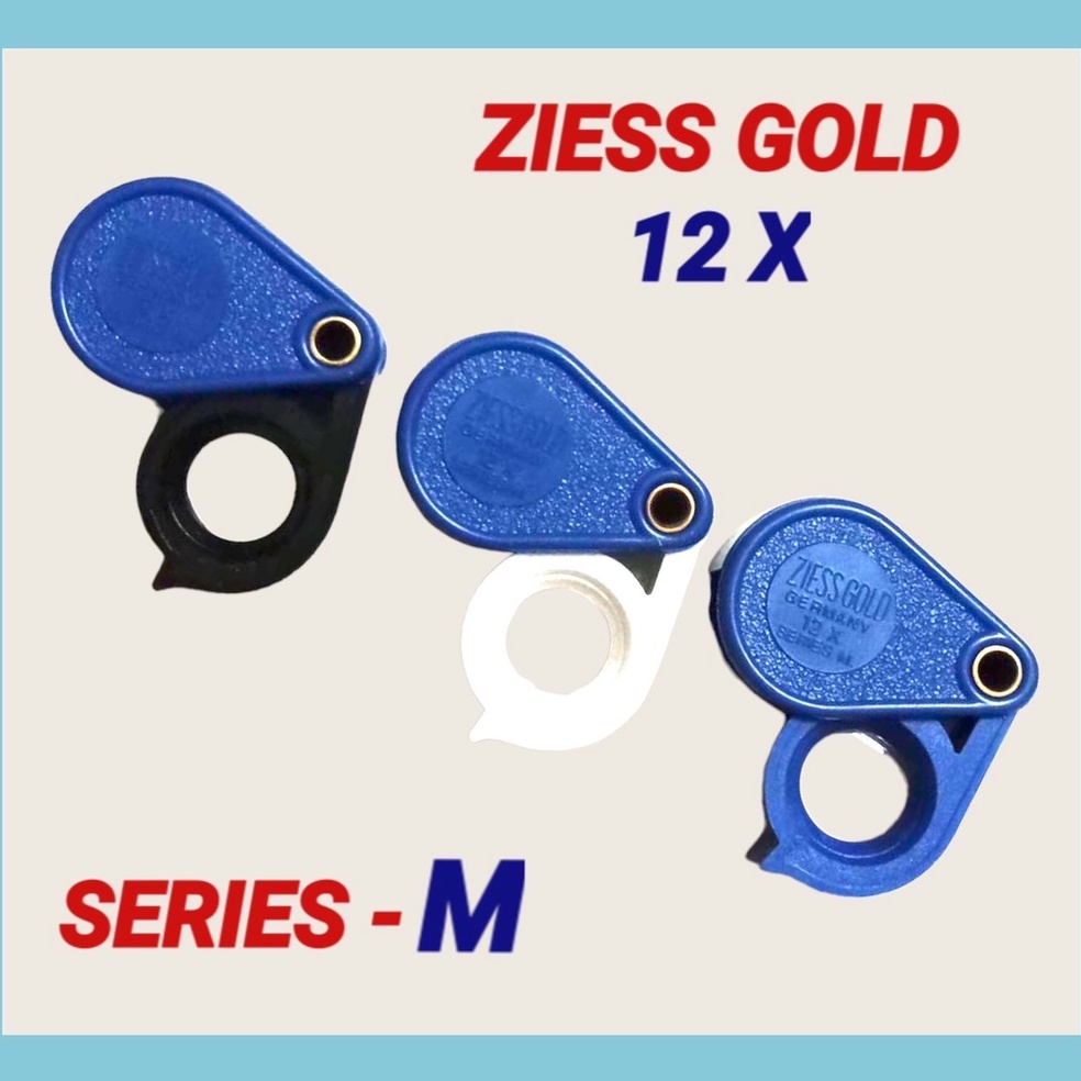 Ziess Gold 12x Kính lúp Thân nhựa M 12x Kính lúp XANH