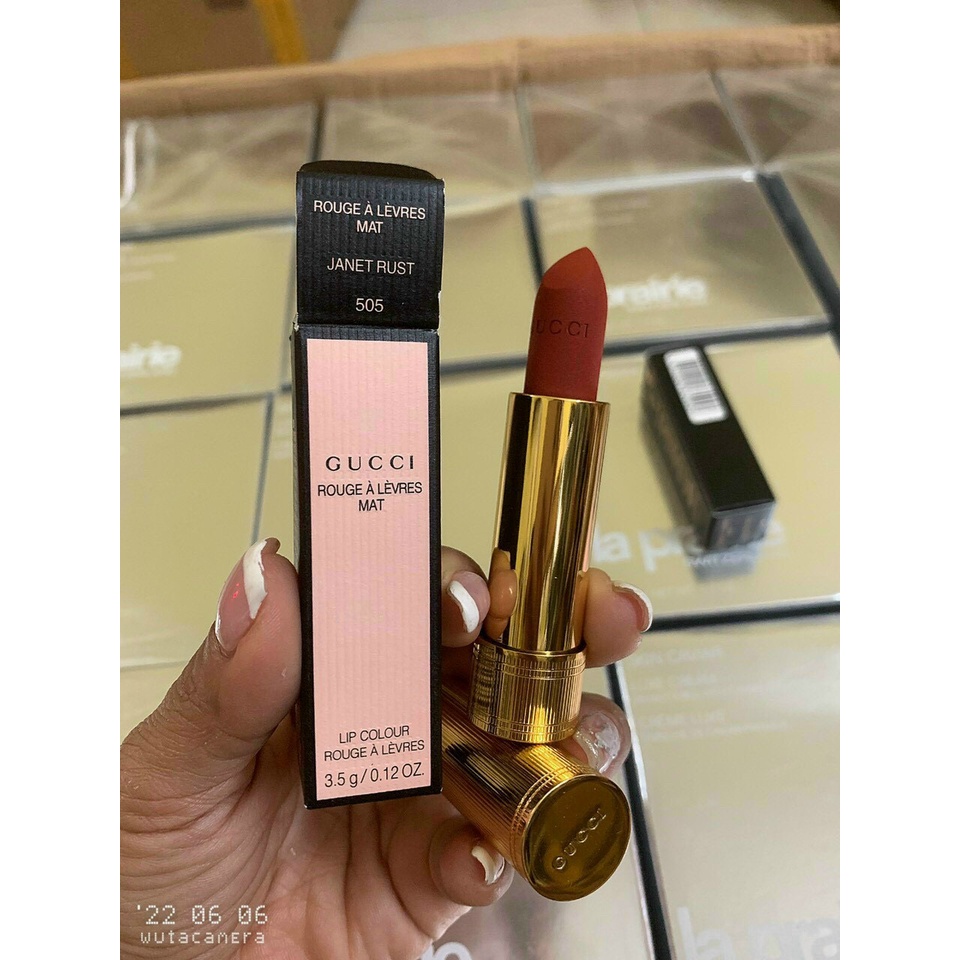 Son Môi Lì Gucci Rouge À Lèvres Mat Nhiều Màu Lựa Chọn, Lên Tone Cực Chuẩn