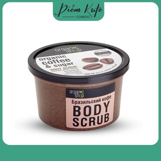 Tẩy tế bào chết body cafe organic nga 250g