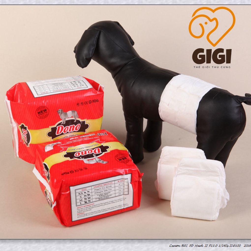 Bỉm Dono cho chó mèo đực và cái nhiều size co giãn mềm mại siêu nhẹ thấm hút cao phụ kiện thú cưng - GiGi Pet Shop