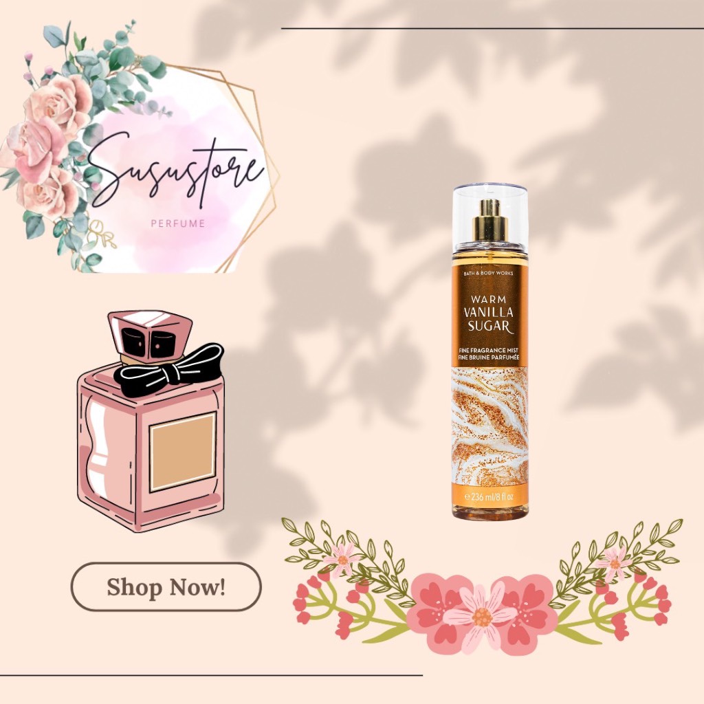 Xịt toàn thân Body Mist Bath & Body Works - Warm Vanilla Sugar