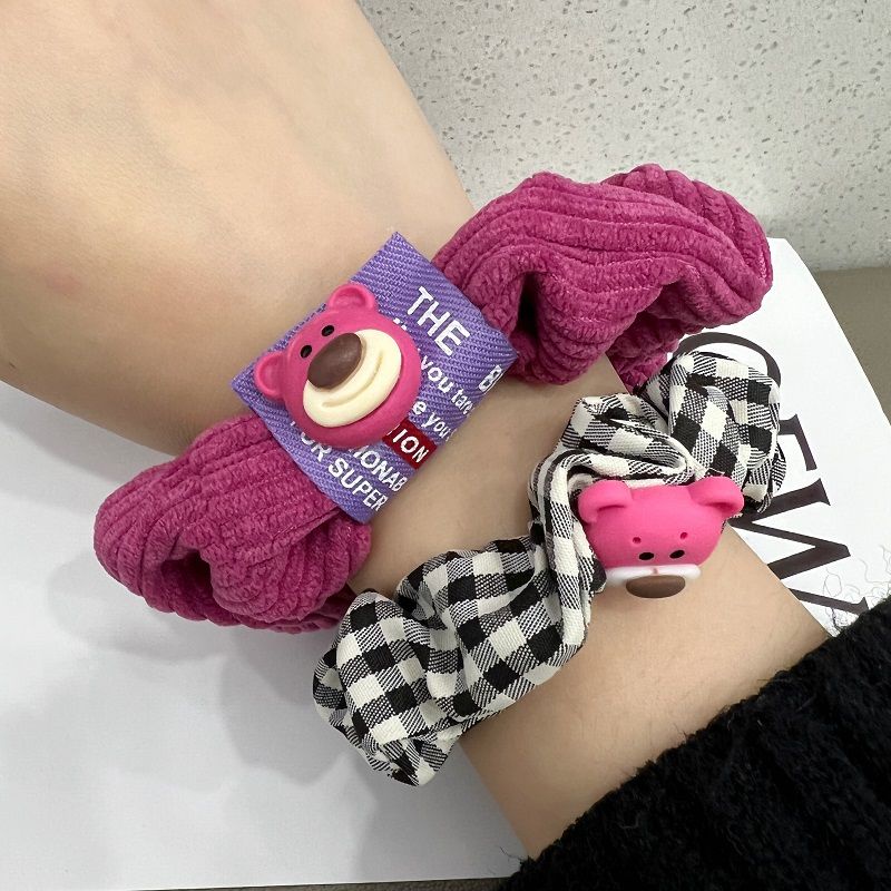 Bộ Dây Buộc Tóc / Kẹp tóc hỗ trợ rửa mặt Rửa Mặt Cỡ Lớn Hình Gấu / Dâu Tây Hoạt Hình Dễ Thương BI67