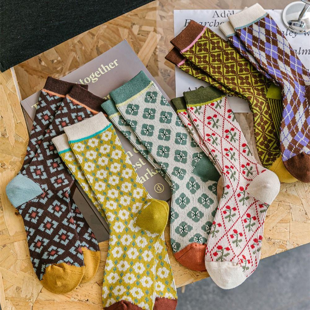 FALLFORBEAUTY Vớ Cotton Dày Dặn Thoải Mái Thời Trang Mùa Đông Cho Nữ