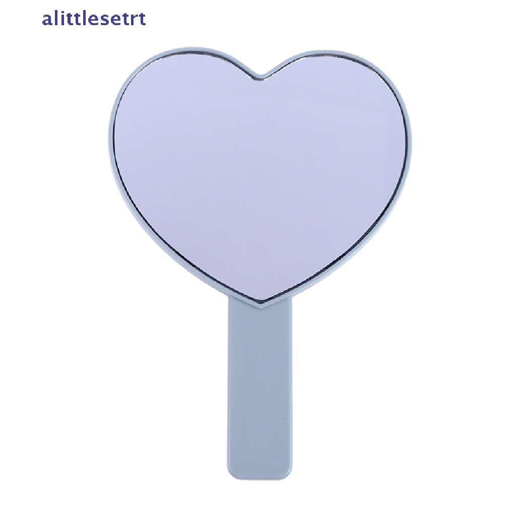 1 Gương Trang Điểm Cầm Tay Hình Trái Tim Có Tay Cầm Tiện Lợi