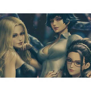 Poster game devil may cry 5 phong cách retro