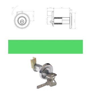 Ổ khoá két sắt chìa chấm vi tính CAO CẤP ( dài 60mm )