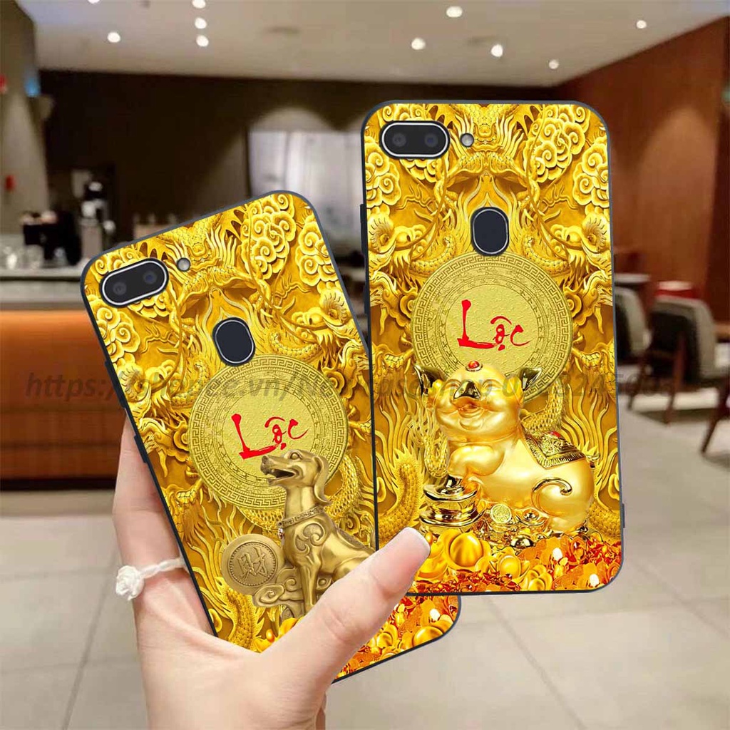 Ốp Oppo Realme 1 / 2 / 2 Pro / Oppo F7 Youth in hình 12 Con Giáp Tài Lộc 3D