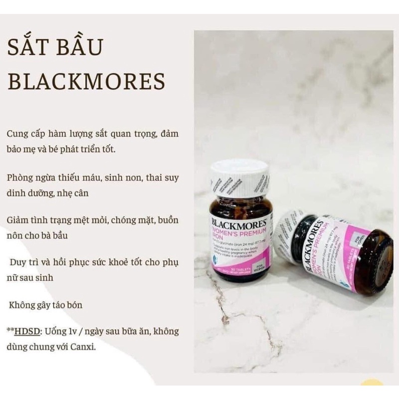 sắt blackmore ( người lớn,bà bầu,sau sinh)