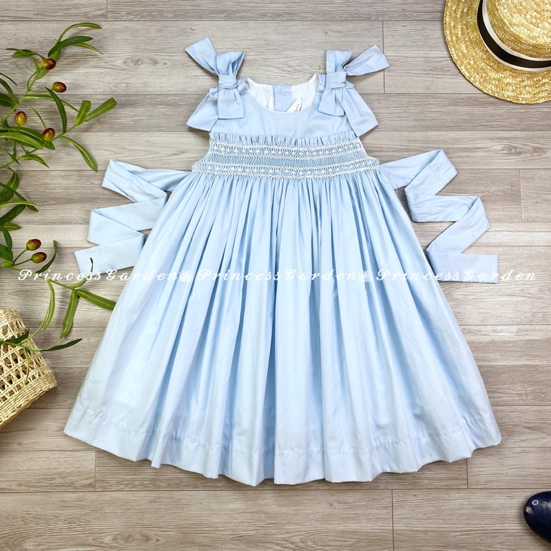 ĐẦM SMOCK NƠ VAI