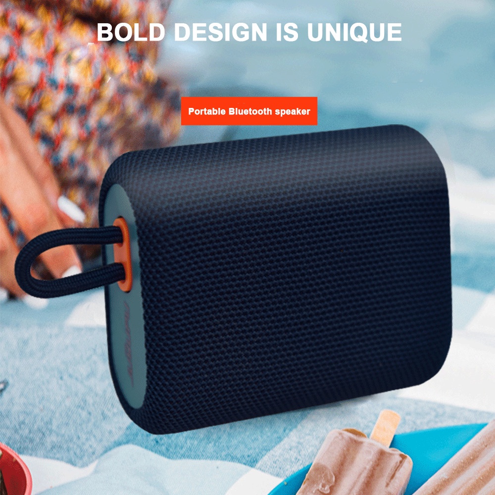 Loa mini bass trầm Hifi Stereo kháng nước pin siêu trâu hỗ trợ kết nối 2 loa thông qua bluetooth 5.1 JUYUPU SPBL1