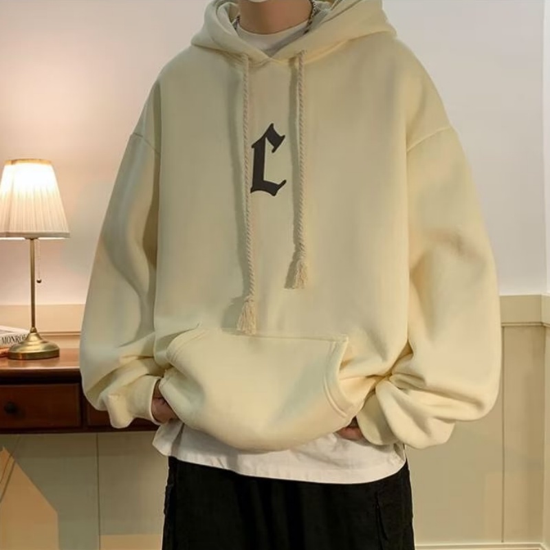 Áo hoodie In Chữ Thời Trang Mùa Đông Nhật Bản Cho Nam Cỡ Lớn M-5XL