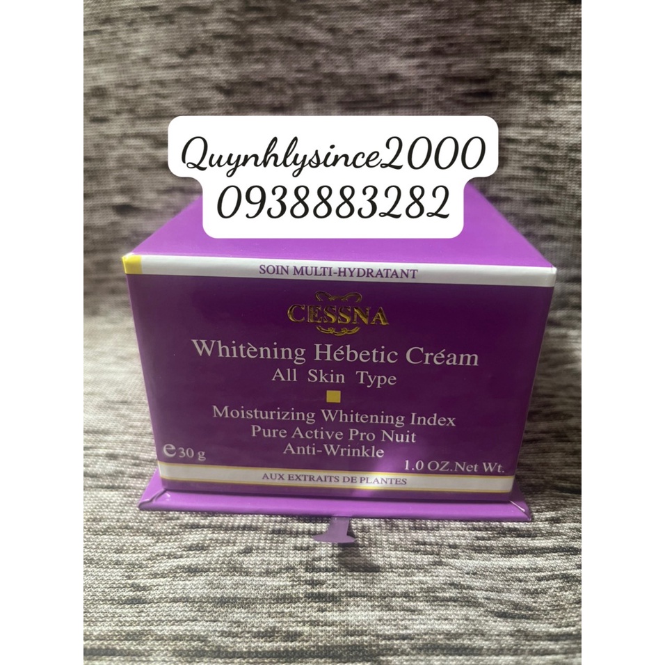 Kem Cessna Tím - Kem dưỡng trắng da mờ nám ngăn lão hóa 30gr
