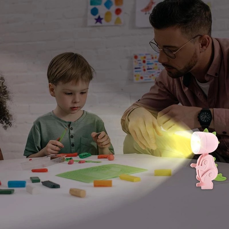 Đèn Ngủ Mini Hình Khủng Long Hoạt Hình Dễ Thương Bảo Vệ Mắt Dùng Trang Trí Bàn DIY