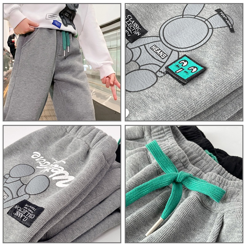 Quần dài thể thao AMILA vải mỏng phong cách phương Tây thời trang xuân thu cho bé gái