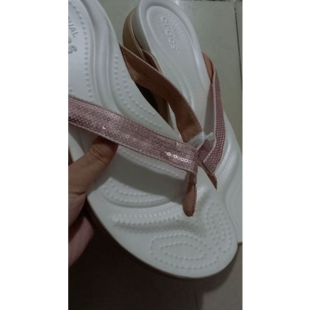Dép kẹp crocs đính cườm xinh, big size , siêu nhẹ, hàng rẻ, đế chống trơn