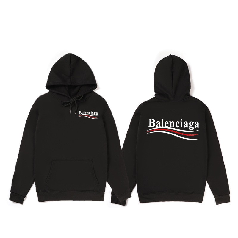 Áo Hoodie Balenciaga nỉ cotton form rộng unisex, Hoodie dáng rộng dài tay, phong cách thể thao đường phố, Repsaigon