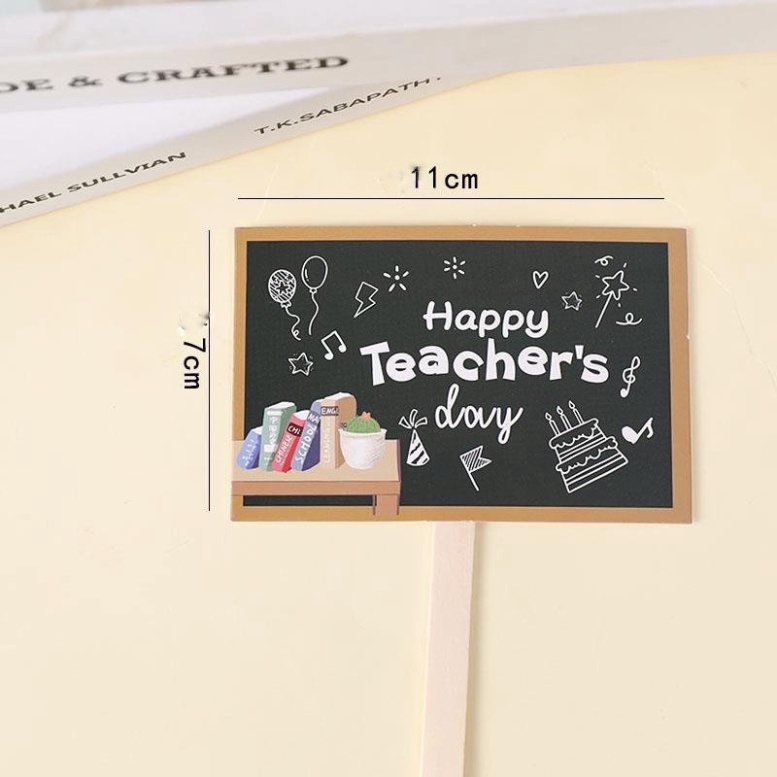 Đồ trang trí bánh kem  thẻ cắm thầy cô giáo,nhà giáo việt nam 20/11