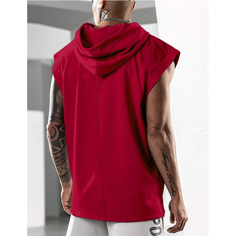 Áo Hoodie Thể Thao Sát Nách Năng Động Trẻ Trung Cho Nam