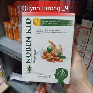 Cốm bổ trí não noben kid platium hộp 30 gói