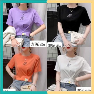 Áo Thun Nữ 🚀FREESHIP🚀 Áo phông nữ tay ngắn in chữ AB, chất mịn, mát. Mã M96