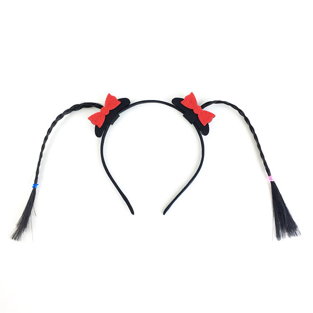 Băng Đô Cài Tóc Giả Thắt Bím Dễ Thương Cho Bé Gái