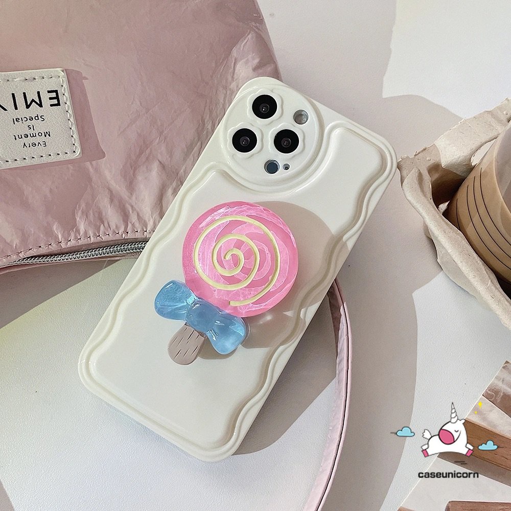 Giá Đỡ Điện Thoại Hình Kẹo Mút Phong Cách Hàn Quốc Dễ Thương