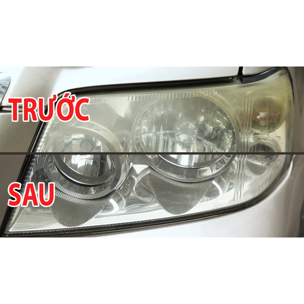 [ Sáng Bóng ] Tẩy ố đèn xe máy, ô tô - Dung Dịch Đánh Bóng Đèn Pha Ôtô - Làm sạch ố vàng, đèn xe lâu ngày FEMARI