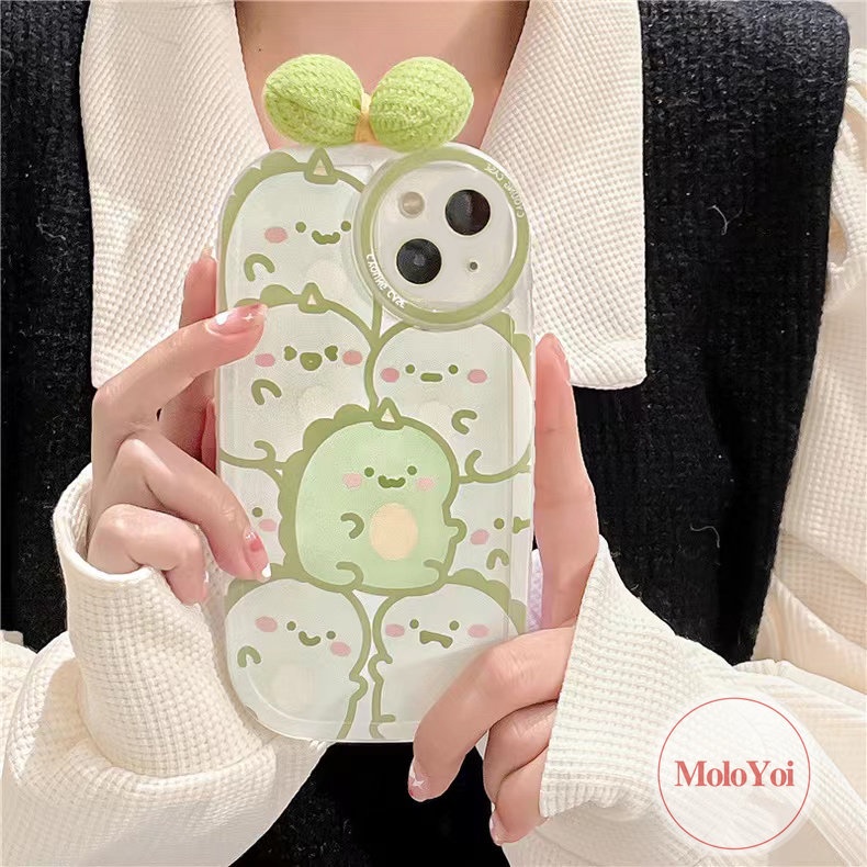Ốp Điện Thoại Hình Khủng Long 3D Dễ Thương Cho iPhone 11 Pro MAX XR 6 6s 7 8 Plus 7Plus 8Plus 12 13 Pro MAX X XS MAX SE 2020