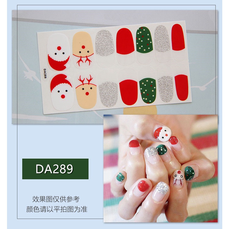 Set 3 / 5 / 10 Nhãn Dán Trang Trí Móng Tay Nghệ Thuật Thời Trang