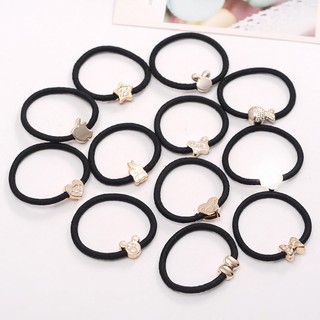 Combo 3 Chun buộc tóc trơn basic 3 vòng chắc chắn, dây buộc tóc trơn