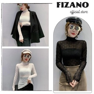 Áo ren nữ ren nhún co giãn mặc trong vest siêu xinh hàng Quảng Châu cao cấp fizano