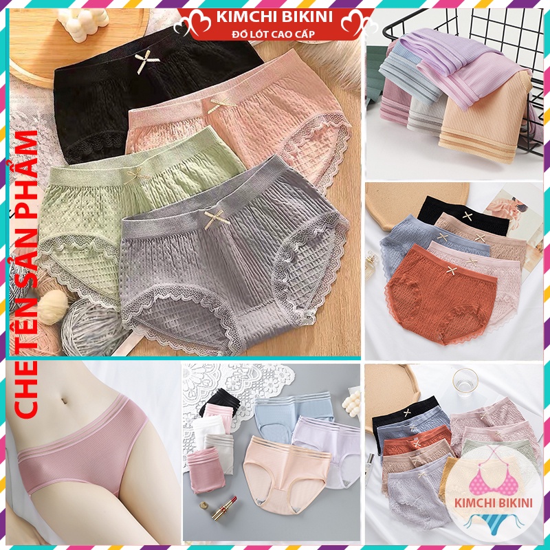 quần lót nữ đen vải mềm ôm bụng nâng mông KIMCHIBIKINI quần chip nhật nhiều mẫu mã đa dạng được chị em thường dùng