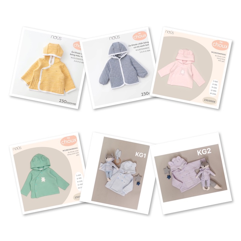 áo khoác nous tai gấu