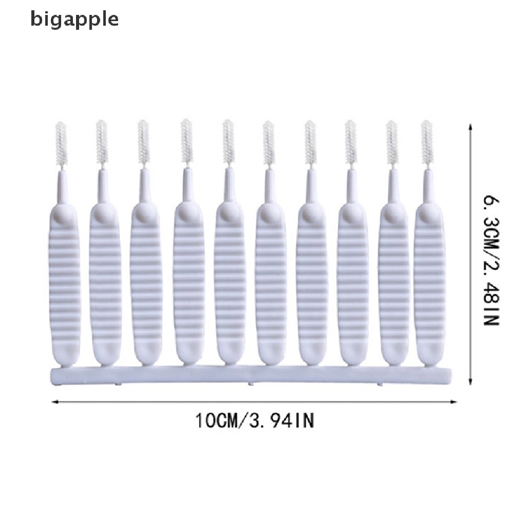 Set 10 Bàn Chải Làm Sạch Lỗ Chân Lông Trên Vòi Hoa Sen Tiện Dụng