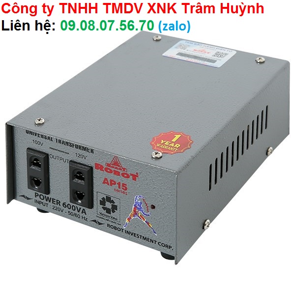 Biến thế đổi điện 1 pha Robot 600VA