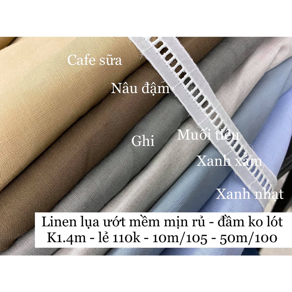 Vải Linen Lụa - Mềm mịn