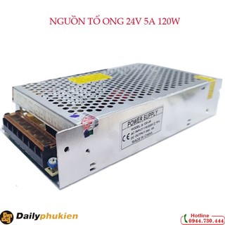 Nguồn tổng 24V 5A xịn BH 1 năm , NGUỒN TỔ ONG 24V 5A