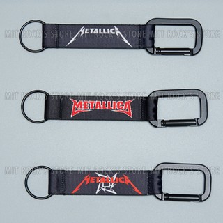 Móc khoá Metallica - Móc khoá Carabiner - Móc khoá treo hình ban nhạc rock - Móc khoá cài - Móc khoá Thái Lan