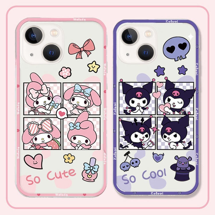 Ốp Điện Thoại Hình kuromi Melody Dễ Thương Cho IPhone 14 13 12 PRO 12 mini 11 PRO Max Xs Max XR 6 7 8 Plus SE2020