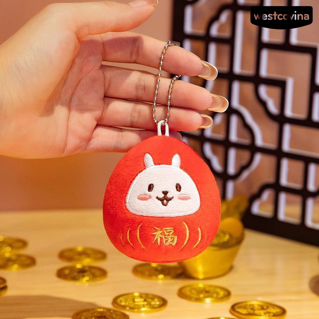 [Hot]☃Thỏ Nhồi Bông 6 / 18 / 28cm Phong Cách Trung Hoa Xinh Xắn