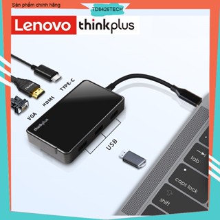 Hub chuyển đổi Thinkplus 6 in 1 USB-C to HDMI, VGA, USB, Type-C - Thinkplus USB-C TPH-06 dùng cho Thinkpad, Dell, HP