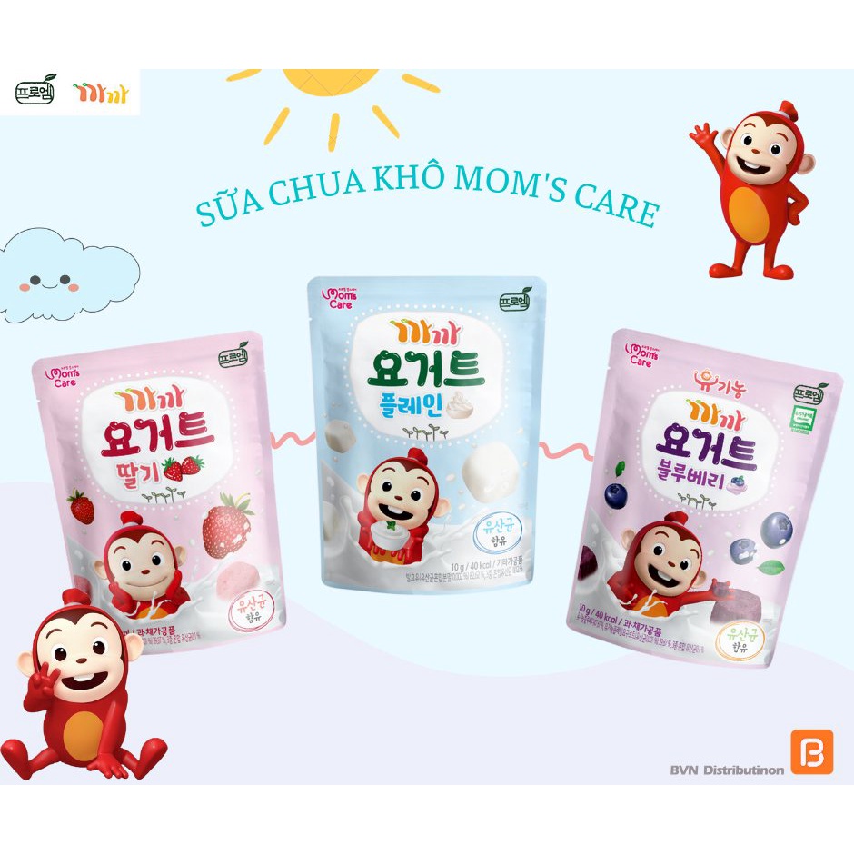 Sữa chua khô hoa quả sấy lạnh ProM Mom s Care Hàn Quốc cho bé date 09 2023