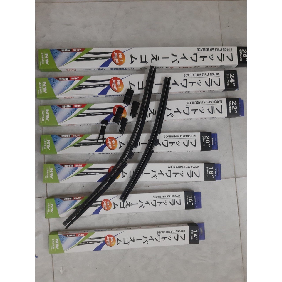 Gạt mưa XƯƠNG SẮT NW Nhật Bản