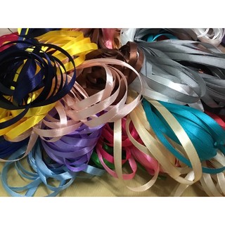 [BÓ 10 MÉT] Ruy băng lụa bản rộng 5mm - 6mm [nguyên liệu handmade]