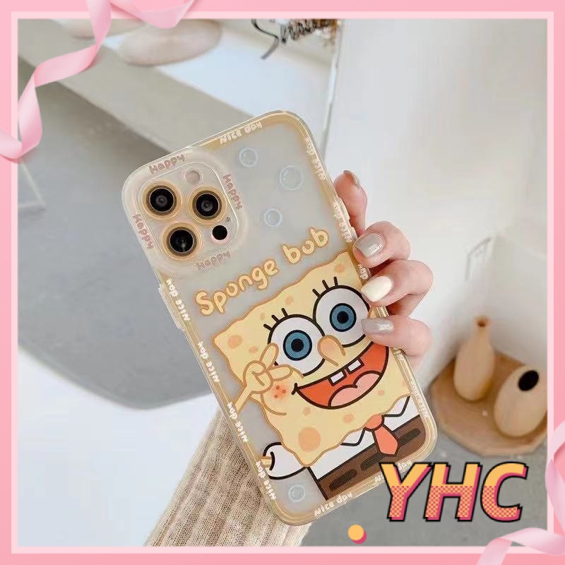 ốp iphone TPU Cứng Hình SpongeBob tương thích iPhone 6s 6splus 7 7plus 8 8plus X XS XSMAX 11 12 Pro Max Plus Promax-242