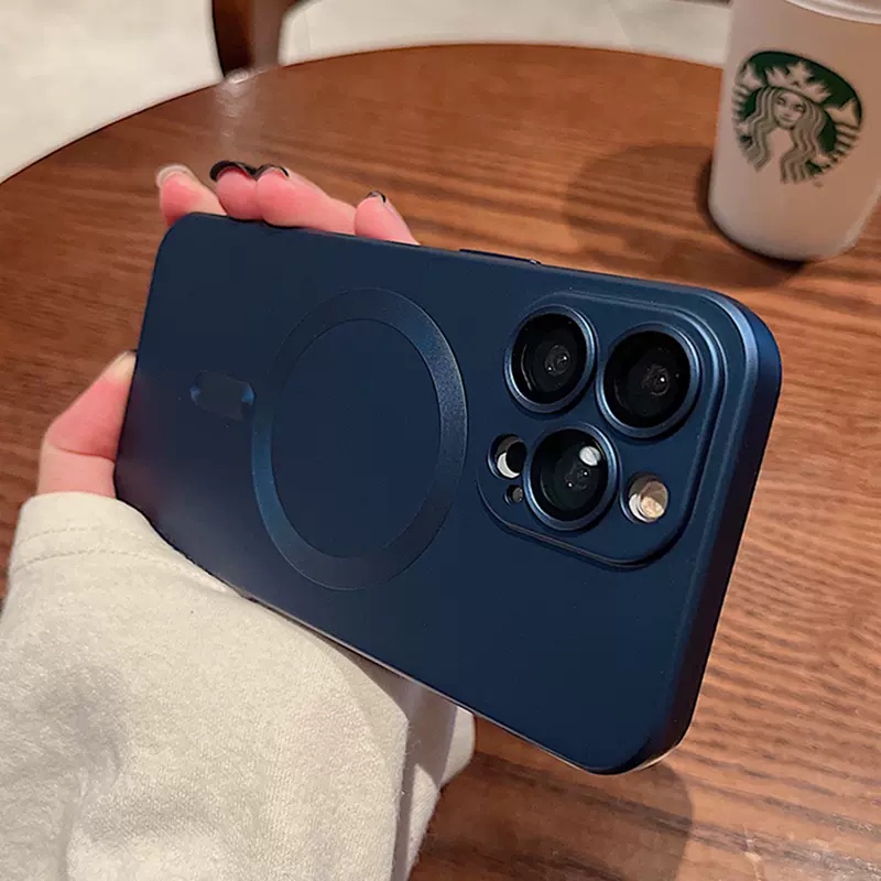 Ốp Điện Thoại iPhone 14 13 Pro max 14 plus case ốp lưng điện thoại iphone 14 13 12 promax Mềm Nam Châm Chống Sốc Mặt Kính Sang Trọng Cho iP 12 13 14 Pro Max 14 plus