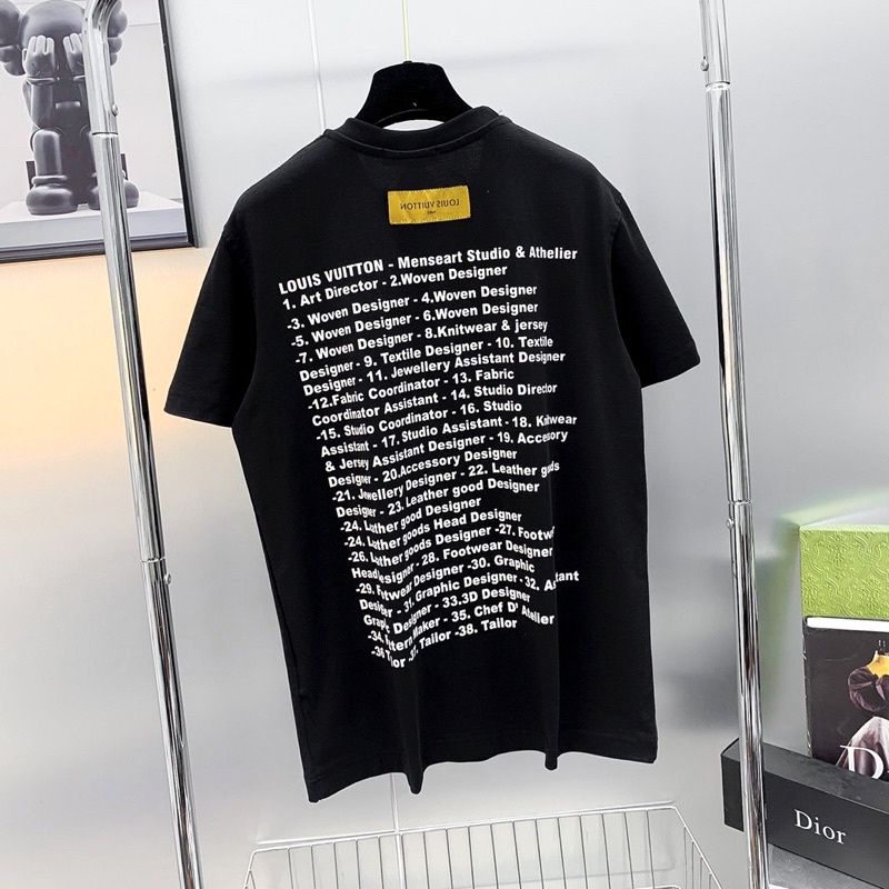 Áo phông nam nữ Premium Cotton in chữ Eo Vì menswear hai mặt thêu logo chữ ngược sau áo hàng cao cấp AP21P